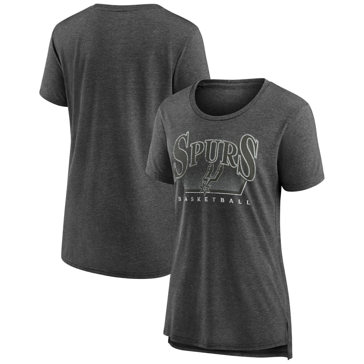 Gray San Antonio Spurs Women's Selection Tri-Blend T-Shirt | NBA
