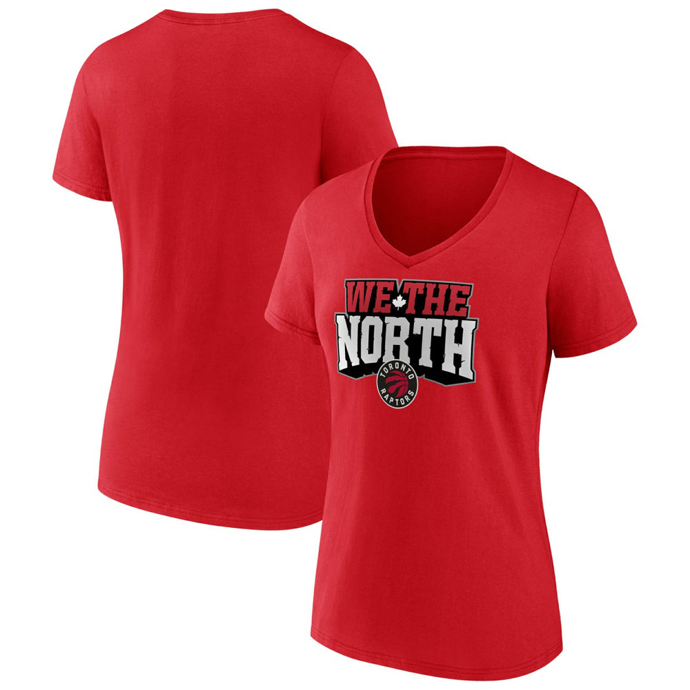 Red Toronto Raptors Women's Team Pride V-Neck T-Shirt | NBA