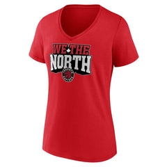 Red Toronto Raptors Women's Team Pride V-Neck T-Shirt | NBA