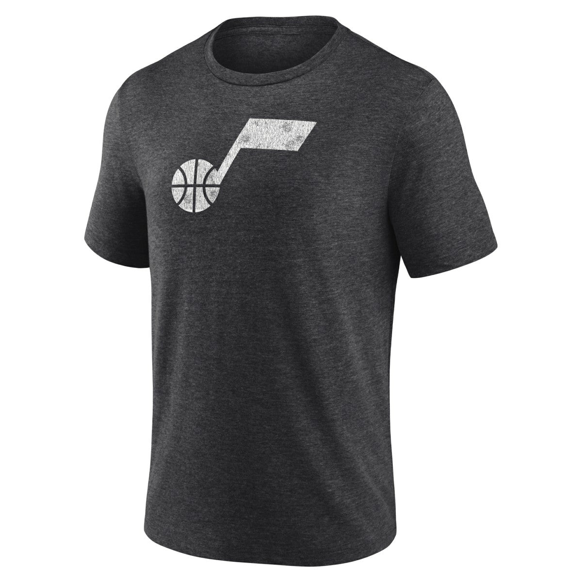 Charcoal Utah Jazz Distressed Tri-Blend T-Shirt | NBA