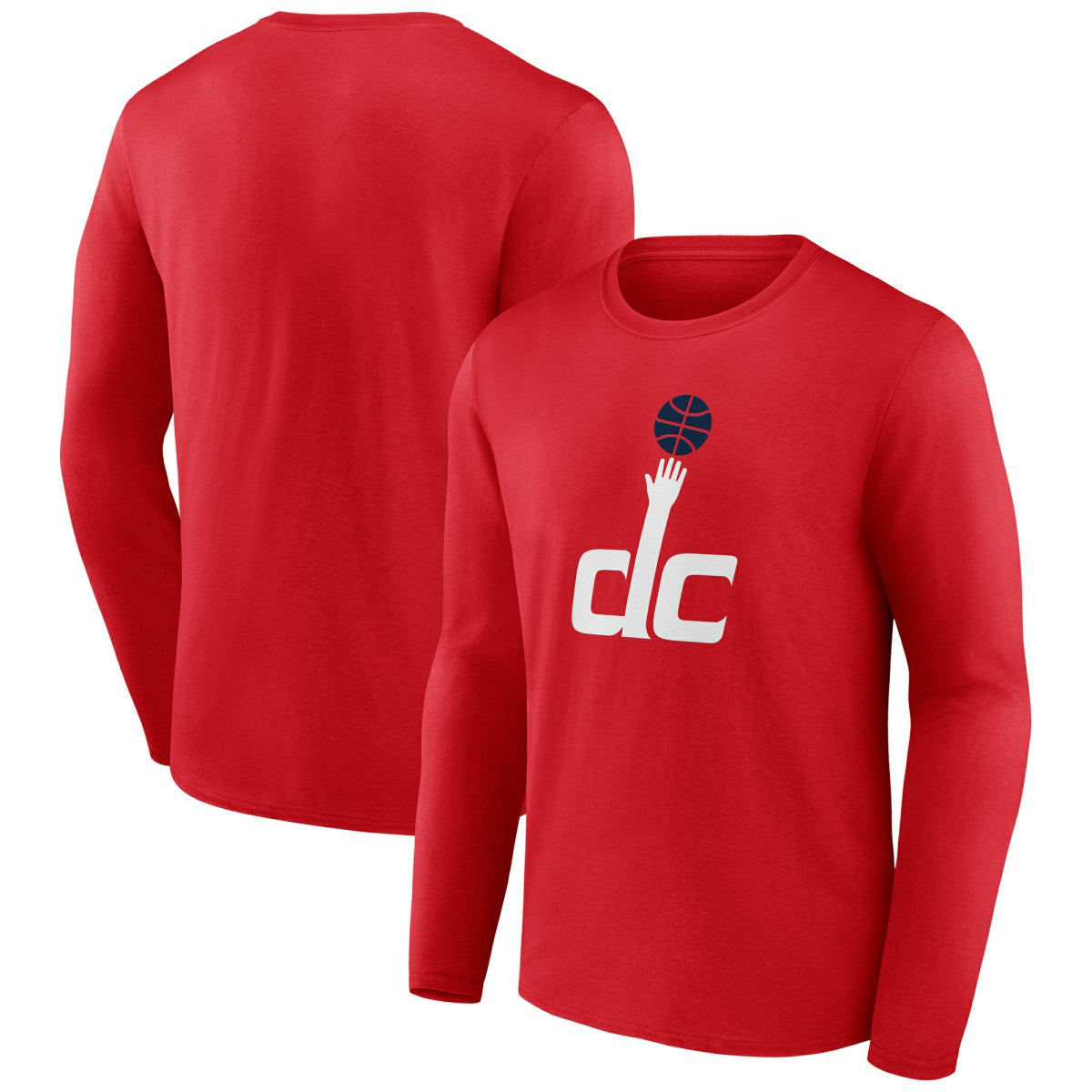 Red Washington Wizards Alternate Logo Long Sleeve T-Shirt | NBA