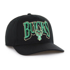 Black Milwaukee Bucks '47 Every Time Past Champs Hitch Adjustable Hat | NBA