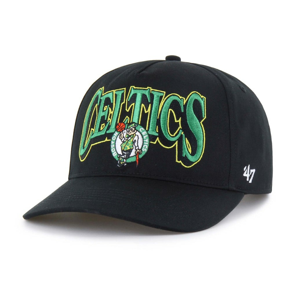 Black Boston Celtics '47 Every Time Past Champs Hitch Adjustable Hat | NBA