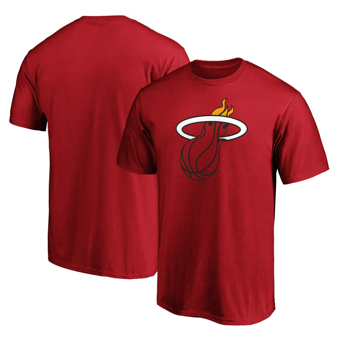 Red Miami Heat Primary Logo T-Shirt | NBA