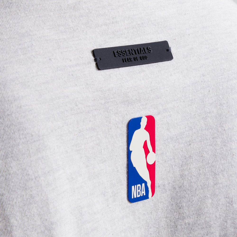 Heather Gray Miami Heat Fear of God Unisex NBA x ESSENTIALS T-Shirt | NBA
