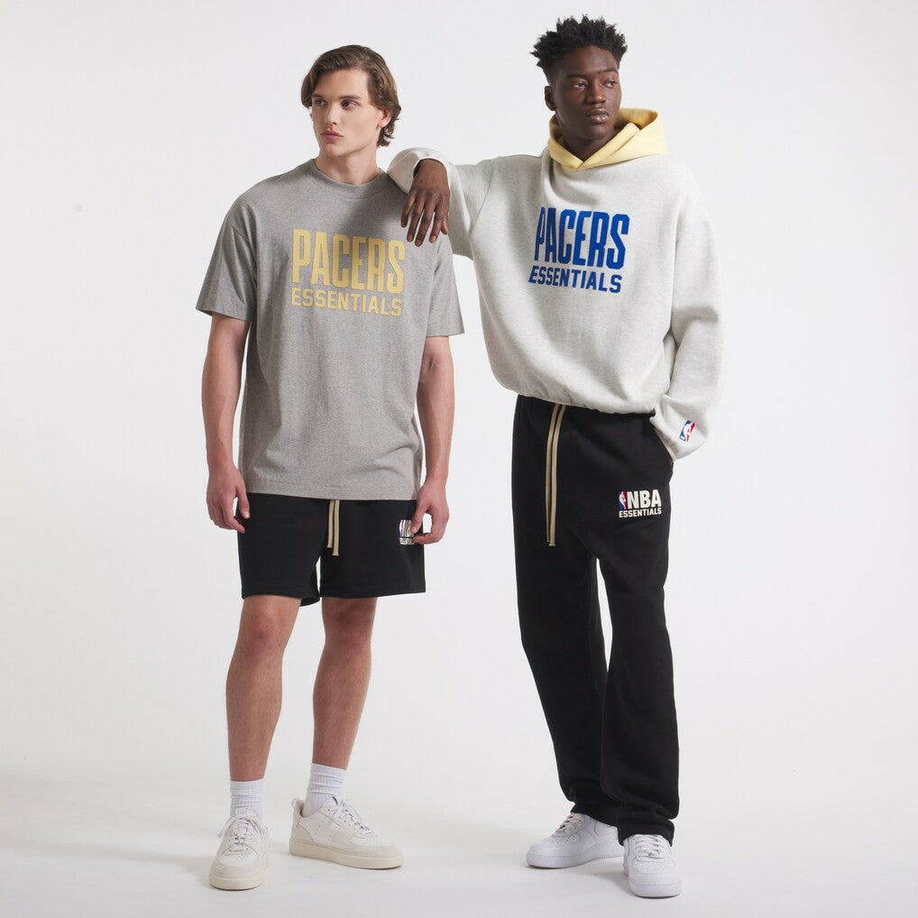 Gray Indiana Pacers Unisex NBA Paris x ESSENTIALS T-Shirt | NBA