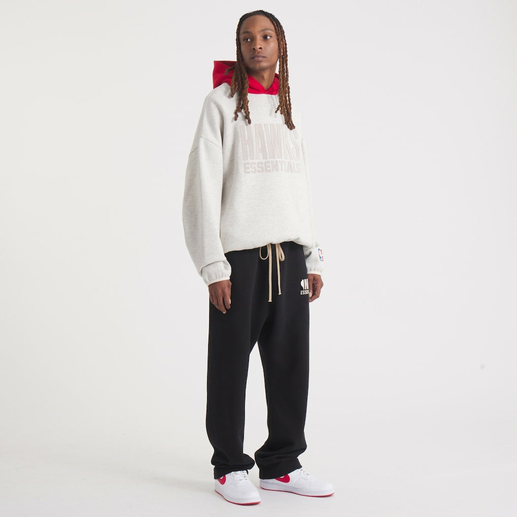 Heather Gray Atlanta Hawks Fear of God Unisex NBA x ESSENTIALS Pullover Hoodie | NBA