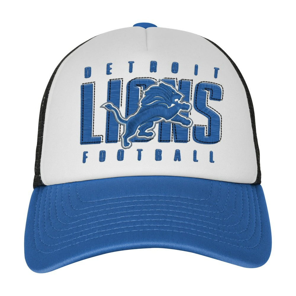 Detroit Lions Youth Essentials Trucker Adjustable Hat | NFL Outlet