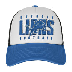 Detroit Lions Youth Essentials Trucker Adjustable Hat | NFL Outlet