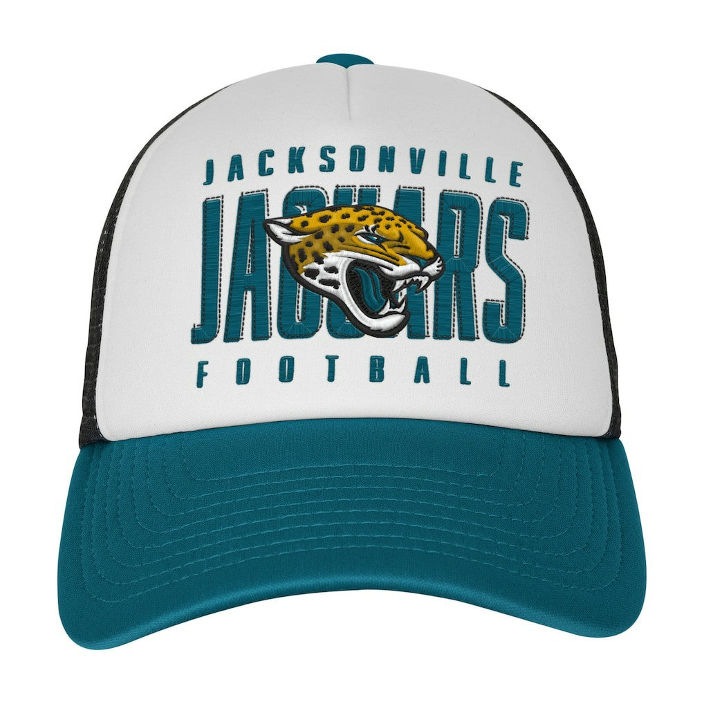 Jacksonville Jaguars Youth Essentials Trucker Adjustable Hat | NFL Discount