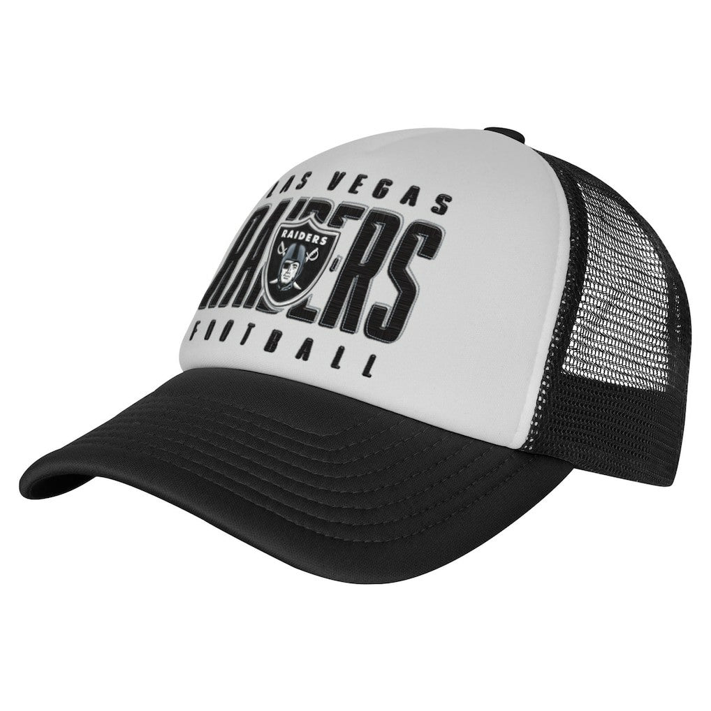 Las Vegas Raiders Youth Essentials Trucker Adjustable Hat | NFL Discount