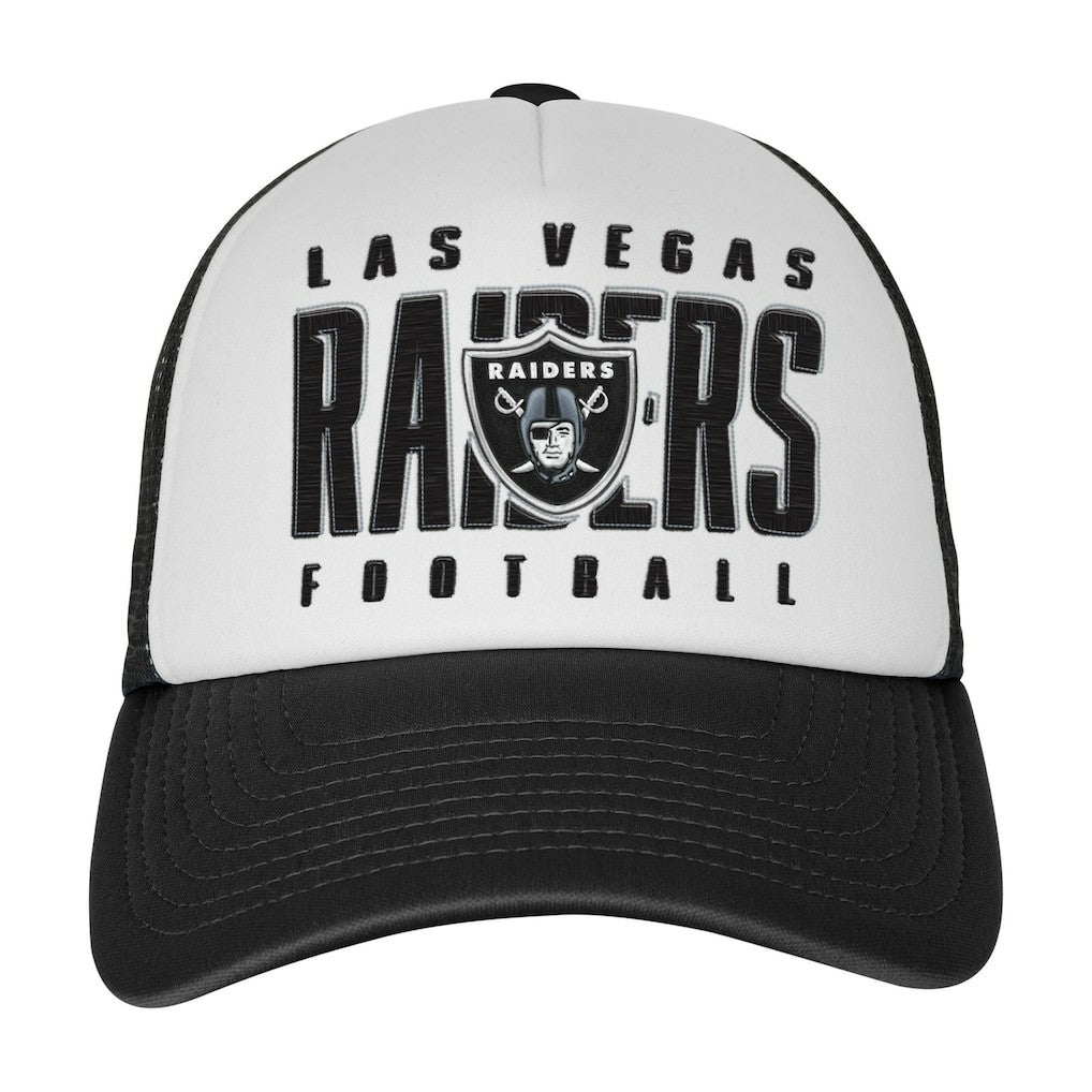 Las Vegas Raiders Youth Essentials Trucker Adjustable Hat | NFL Discount
