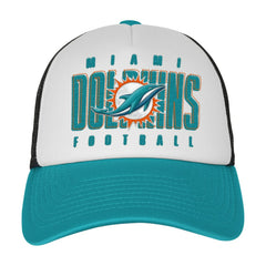 Miami Dolphins Youth Essentials Trucker Adjustable Hat | NFL Hot
