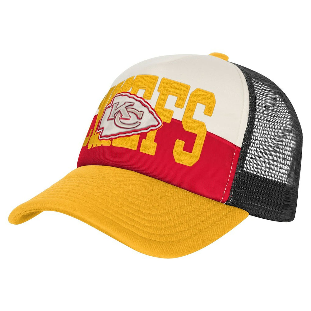 Kansas City Chiefs Youth Modern Fan Trucker Adjustable Hat | NFL Outlet