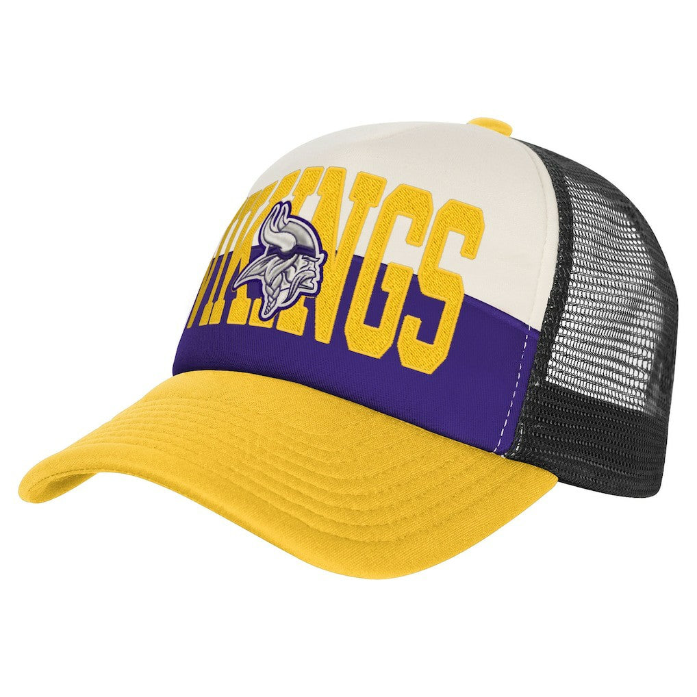 Minnesota Vikings Youth Modern Fan Trucker Adjustable Hat | NFL Discount