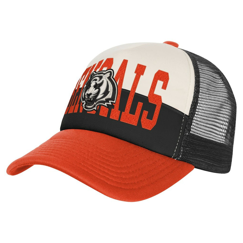 Cincinnati Bengals Youth Modern Fan Trucker Adjustable Hat | NFL New
