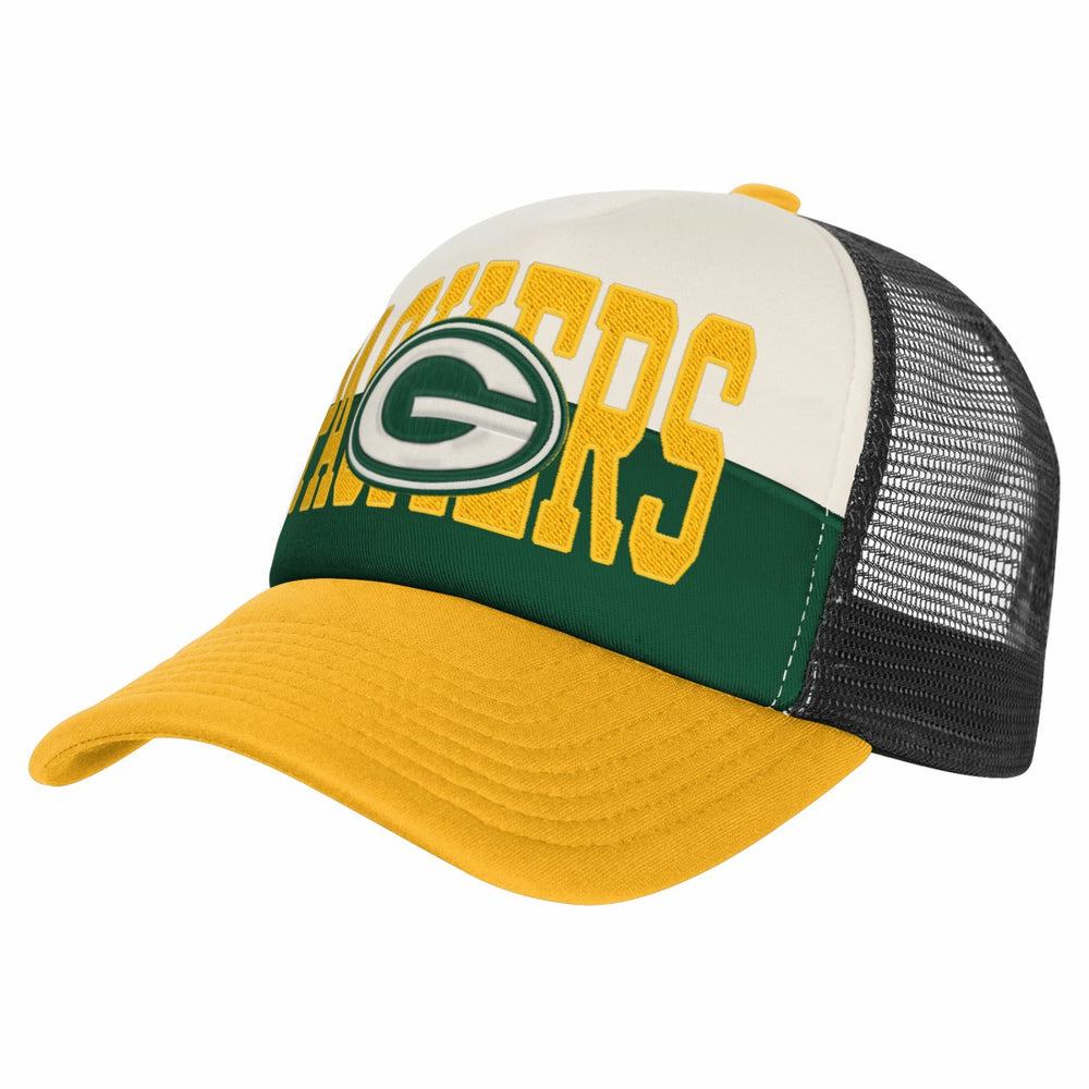 Green Bay Packers Youth Modern Fan Trucker Adjustable Hat | NFL Outlet