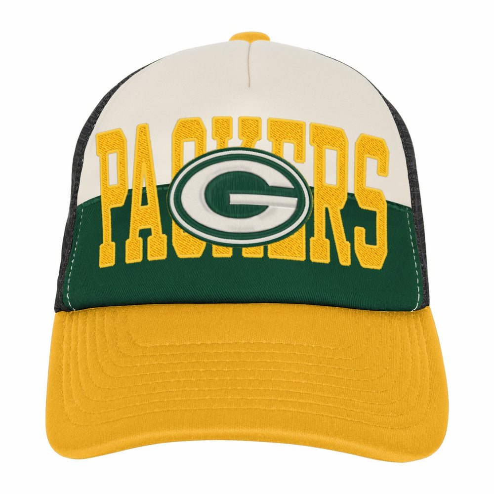 Green Bay Packers Youth Modern Fan Trucker Adjustable Hat | NFL Outlet