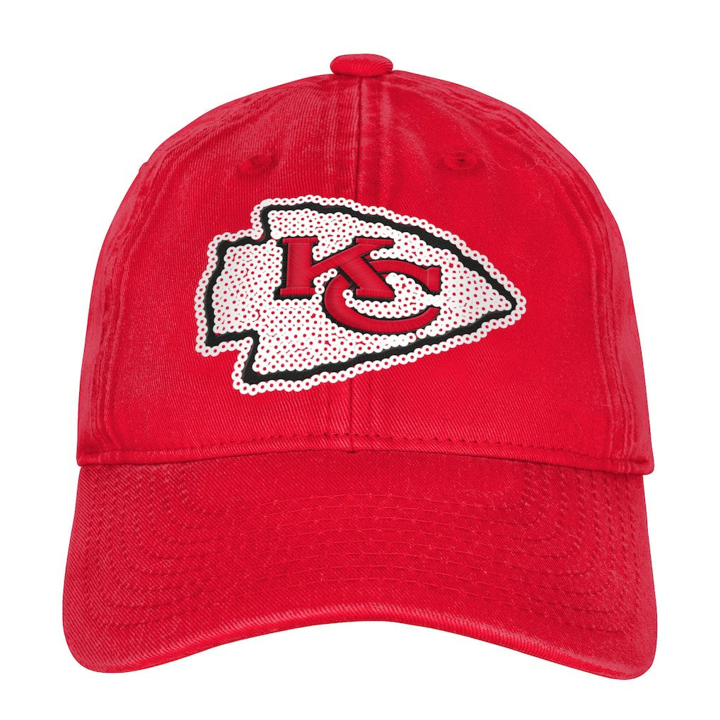 Kansas City Chiefs Outerstuff Girls Youth Gridiron Adjustable Hat | NFL Discount