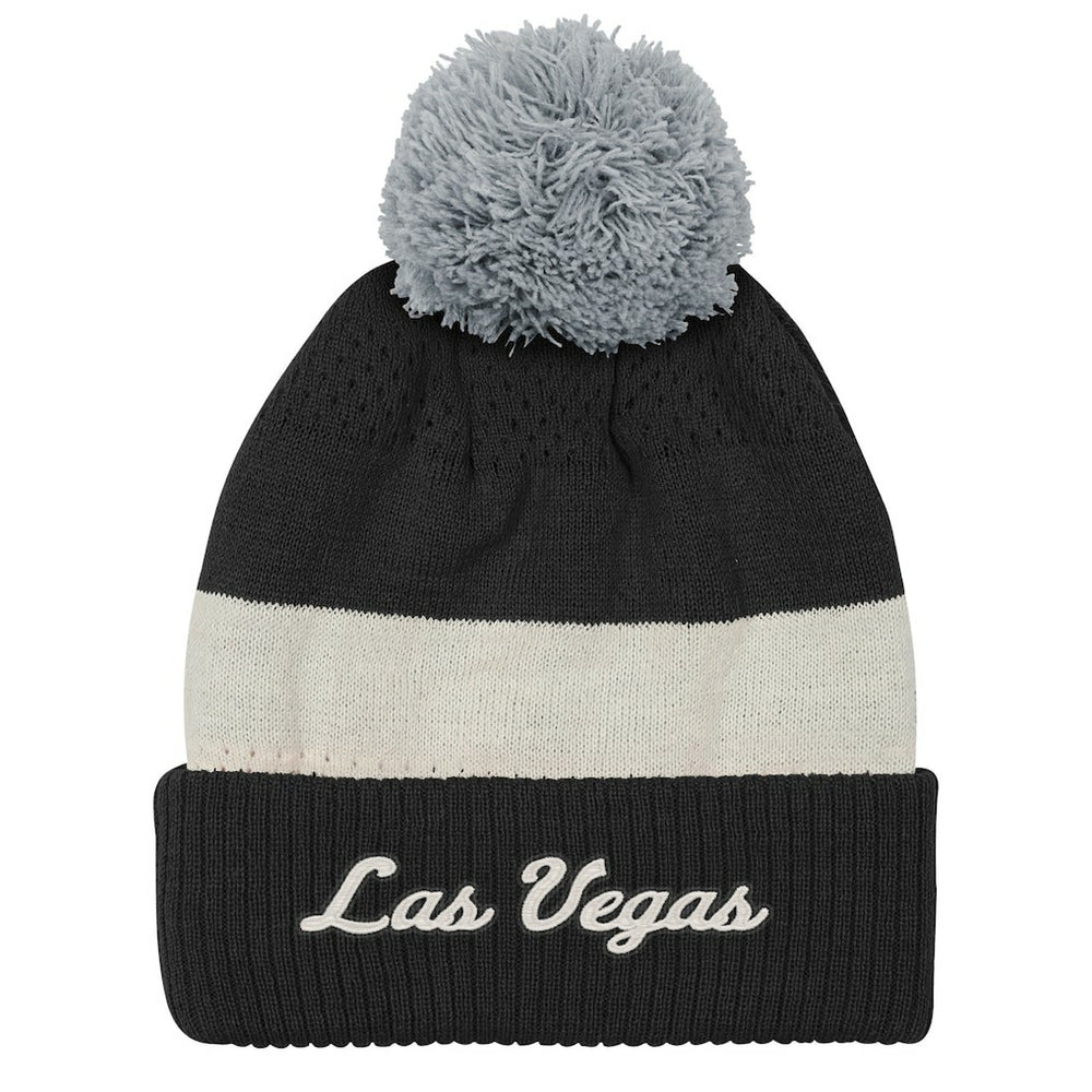Las Vegas Raiders Outerstuff Youth Modern Fan Cuffed Knit Hat with Pom | NFL US