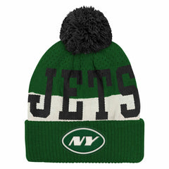 New York Jets Outerstuff Youth Modern Fan Cuffed Knit Hat with Pom | NFL On sale