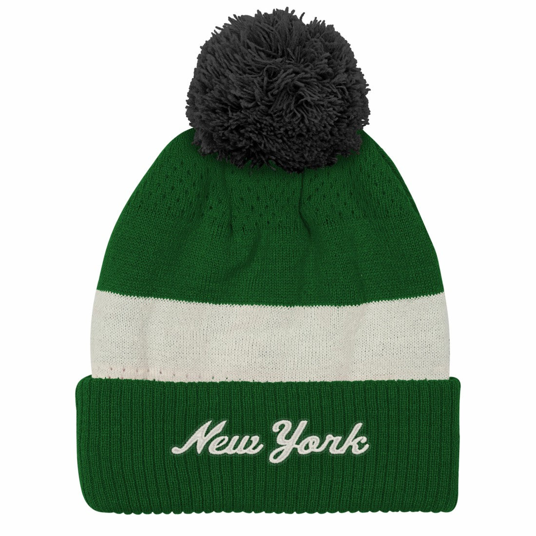 New York Jets Outerstuff Youth Modern Fan Cuffed Knit Hat with Pom | NFL On sale