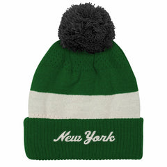 New York Jets Outerstuff Youth Modern Fan Cuffed Knit Hat with Pom | NFL On sale