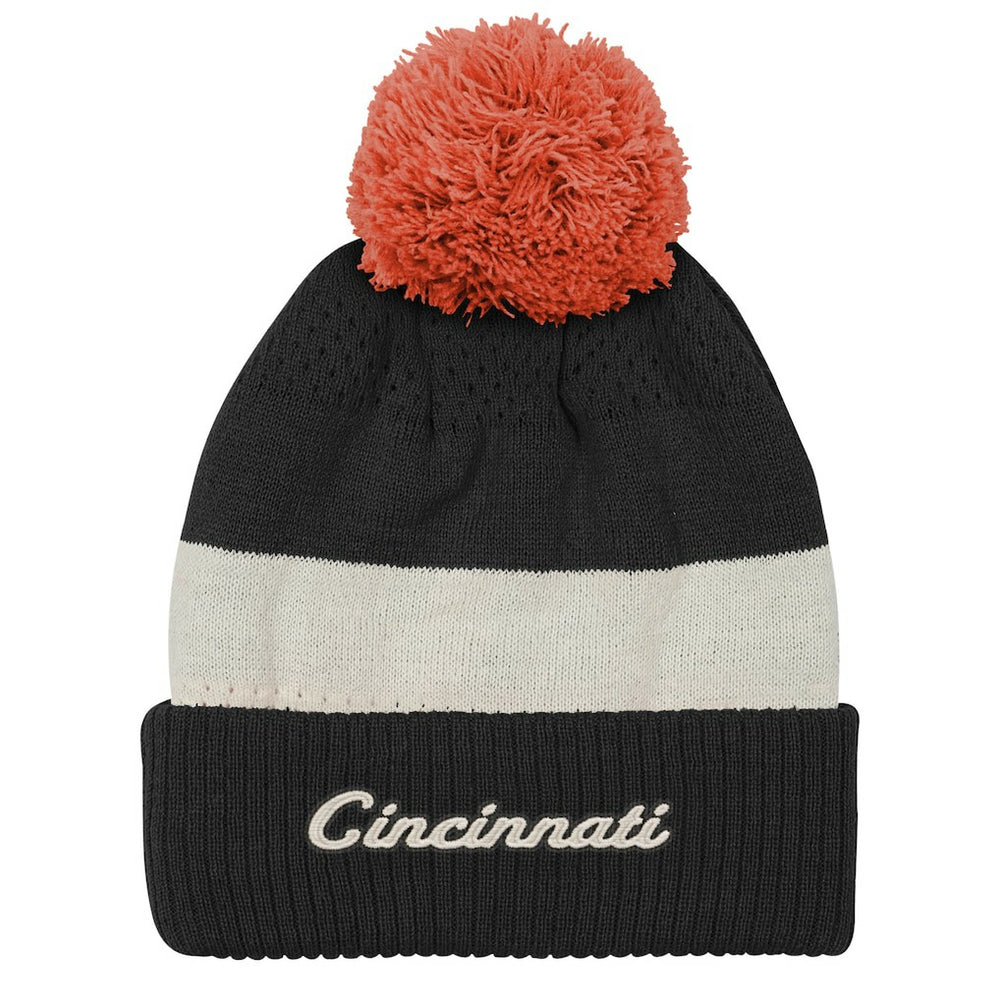 Cincinnati Bengals Outerstuff Youth Modern Fan Cuffed Knit Hat with Pom | NFL US