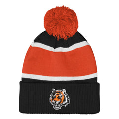 Cincinnati Bengals Outerstuff Girls Let's Play Cuffed Knit Hat with Pom | NFL On sale