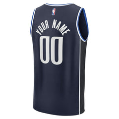 Navy Dallas Mavericks Fast Break Custom Jersey sale | NBA
