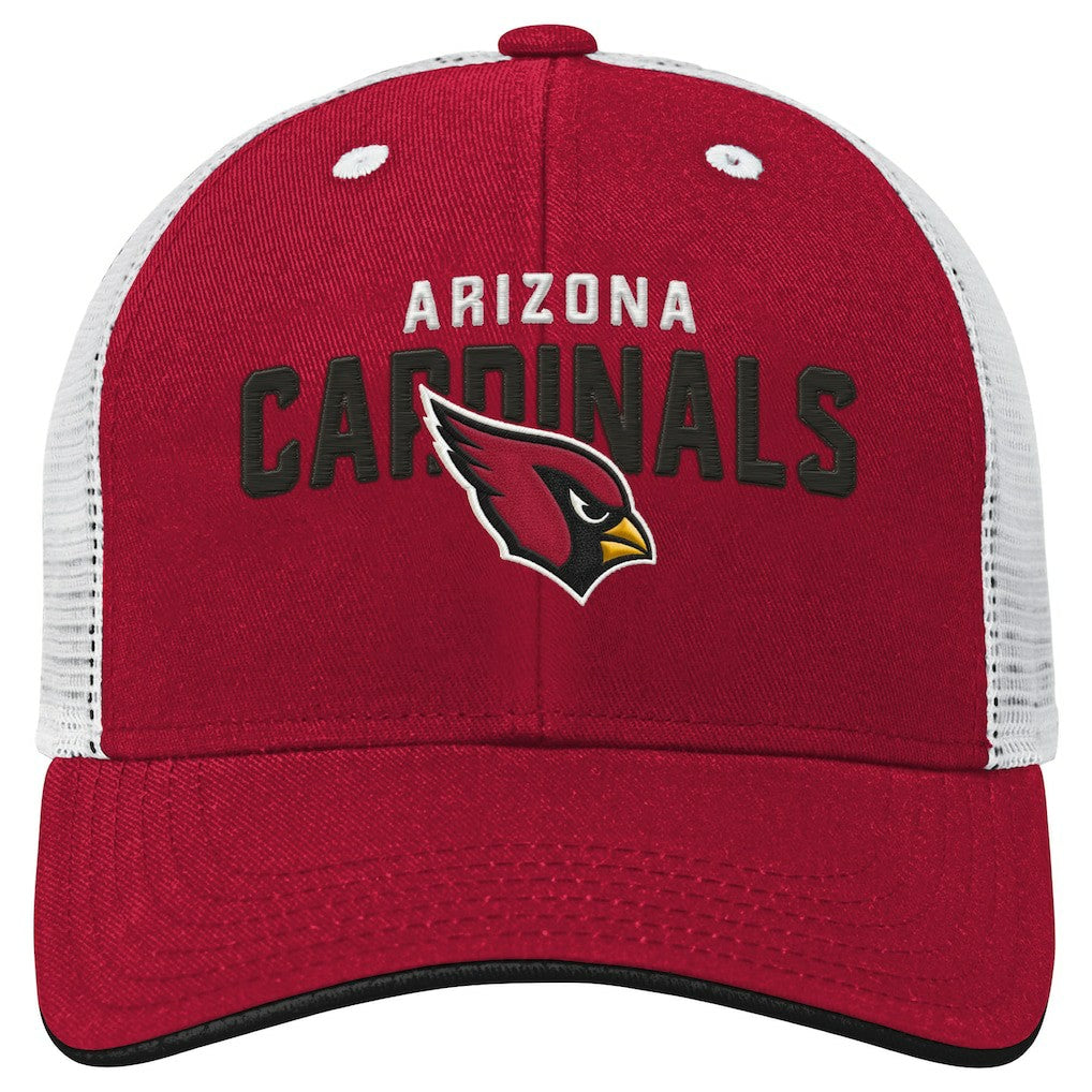 Arizona Cardinals Outerstuff Youth Core Lockup Trucker Adjustable Hat | NFL Outlet