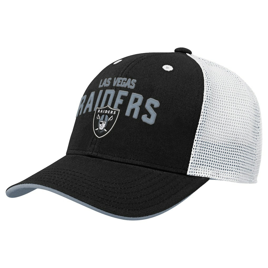 Las Vegas Raiders Outerstuff Youth Core Lockup Trucker Adjustable Hat | NFL New