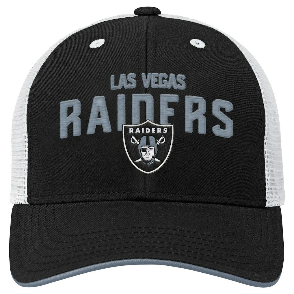 Las Vegas Raiders Outerstuff Youth Core Lockup Trucker Adjustable Hat | NFL New