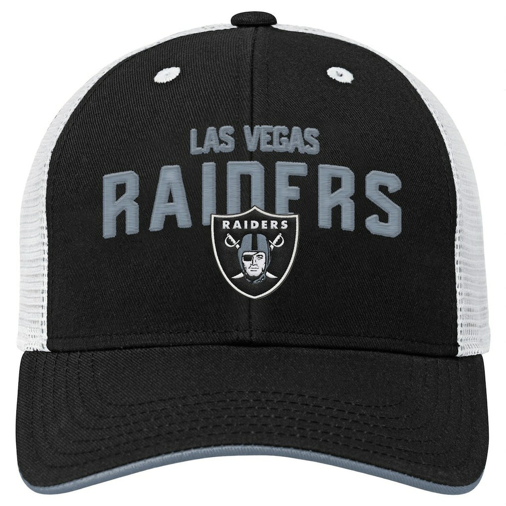 Las Vegas Raiders Outerstuff Youth Core Lockup Trucker Adjustable Hat | NFL New