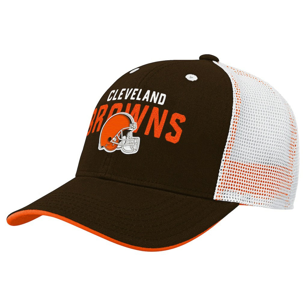 Cleveland Browns Outerstuff Preschool Core Lockup Trucker Adjustable hat | NFL Outlet