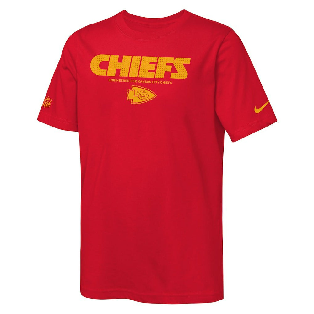 Kansas City Chiefs Youth Sideline Team Issue T-Shirt | NFL On sale
