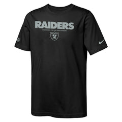 Las Vegas Raiders Youth Sideline Team Issue T-Shirt | NFL Discount