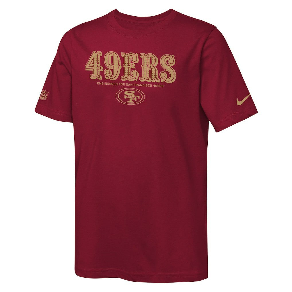 San Francisco 49ers Youth Sideline Team Issue T-Shirt | NFL Outlet