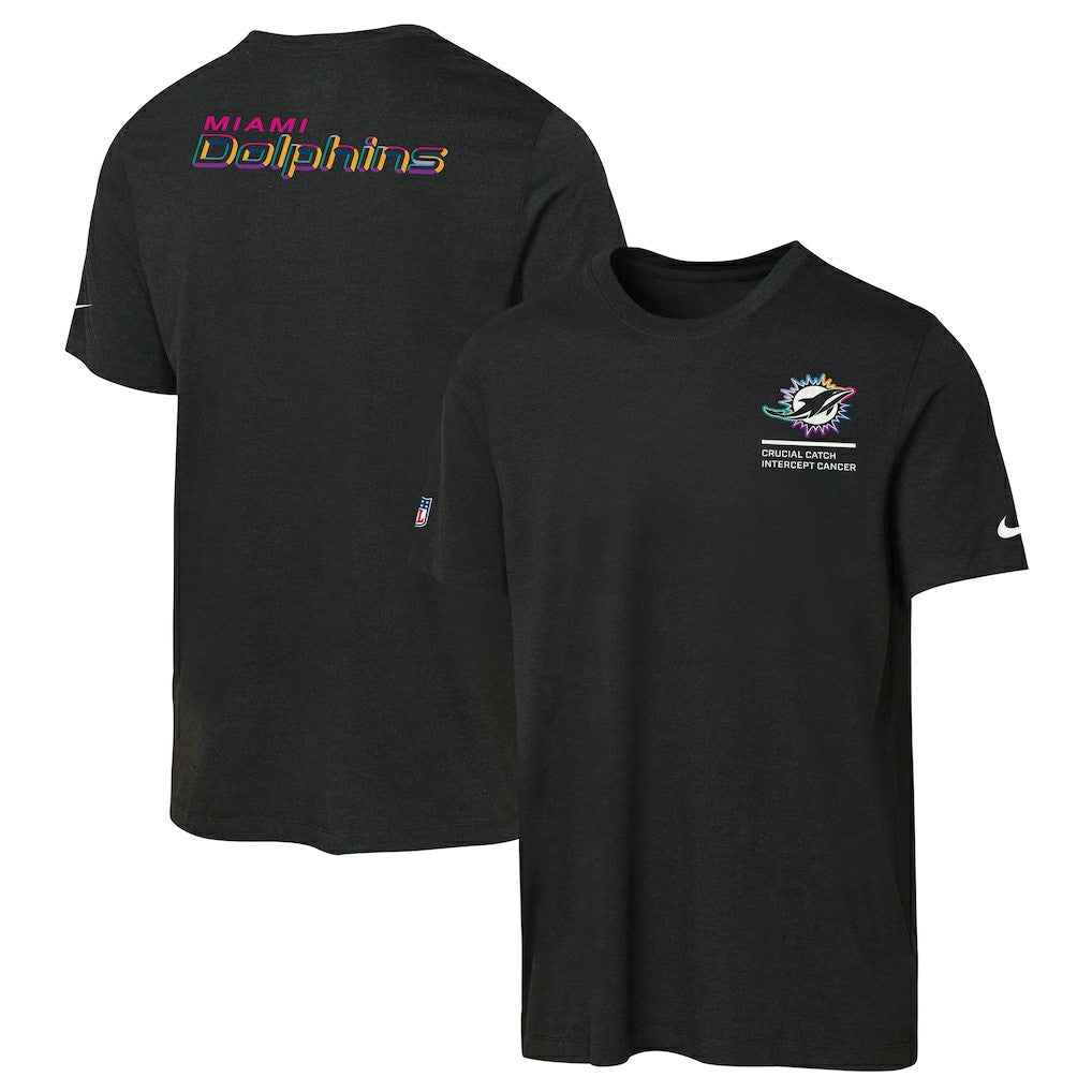 Miami Dolphins Youth 2025 NFL Crucial Catch Tri-Blend Dri-FIT T-Shirt | NFL Discount