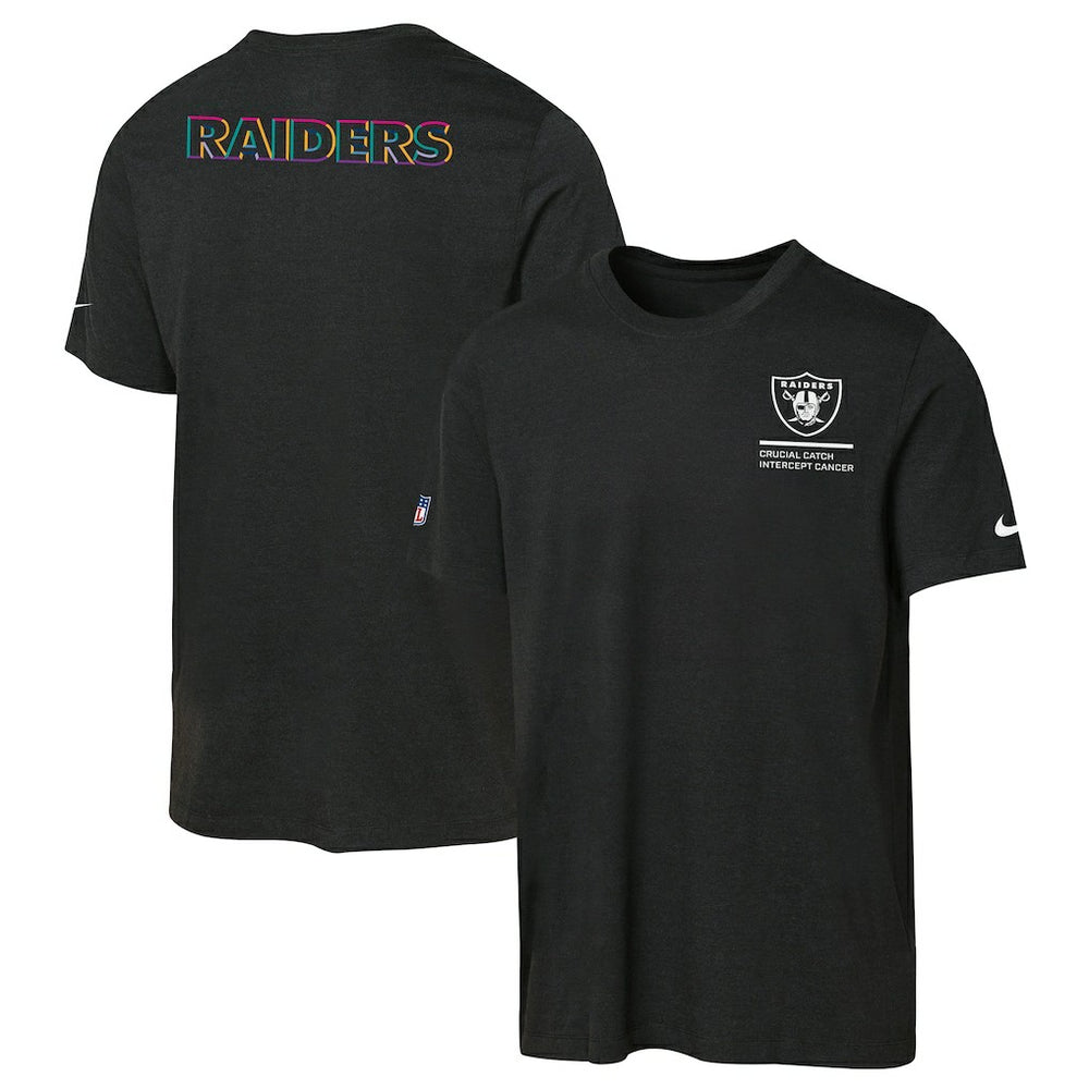 Las Vegas Raiders Youth 2025 NFL Crucial Catch Tri-Blend Dri-FIT T-Shirt | NFL Discount