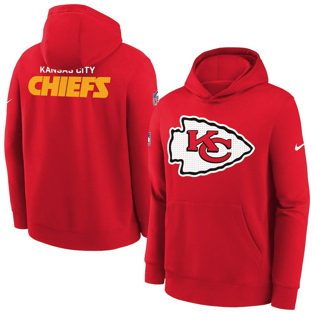 Kansas City Chiefs Youth Sideline Club Fleece Hoodie | NFL New