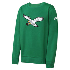 Philadelphia Eagles Youth Rewind Essential Pullover Crewneck Sweatshirt | NFL Outlet