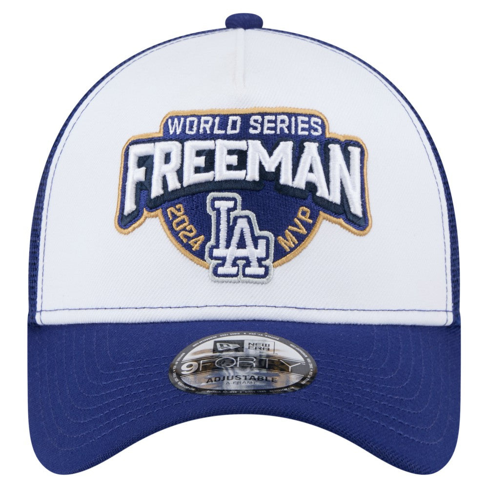 Freddie Freeman Los Angeles Dodgers New Era 2024 World Series MVP 9FORTY Adjustable Hat - MLB Hats