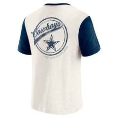 Dallas Cowboys Darius Rucker Collection Henley Colorblock Slub Pocket T-Shirt | NFL New