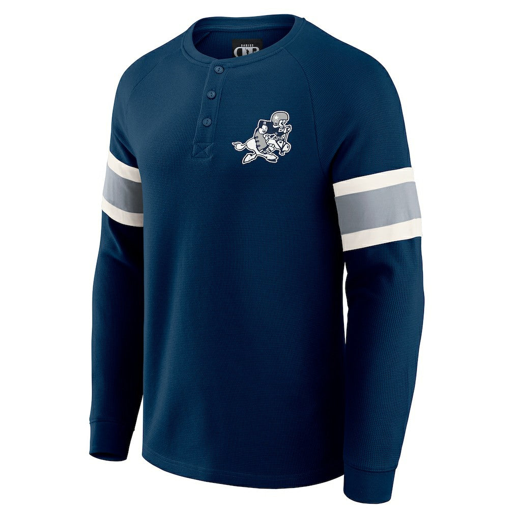 Dallas Cowboys Darius Rucker Collection Waffle-Knit Raglan Long Sleeve Henley T-Shirt | NFL Discount