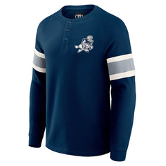 Dallas Cowboys Darius Rucker Collection Waffle-Knit Raglan Long Sleeve Henley T-Shirt | NFL Discount