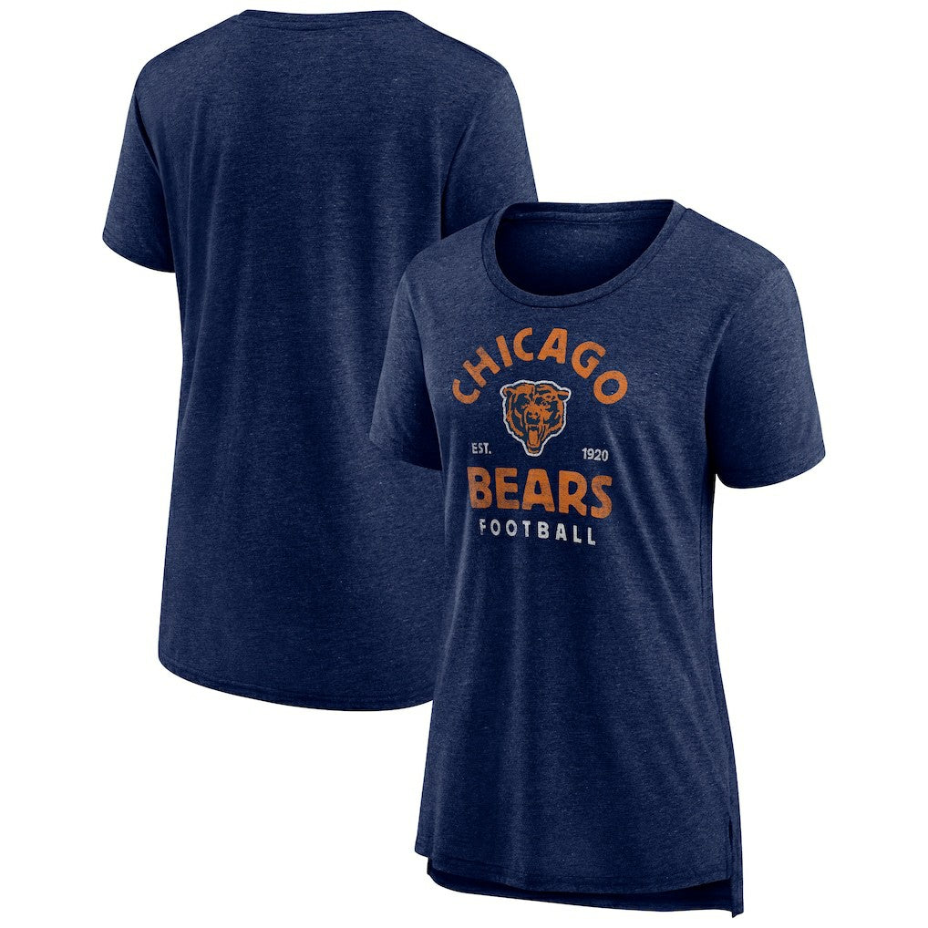 Chicago Bears Women's Vintage Arch Tri-Blend T-Shirt | NFL Outlet