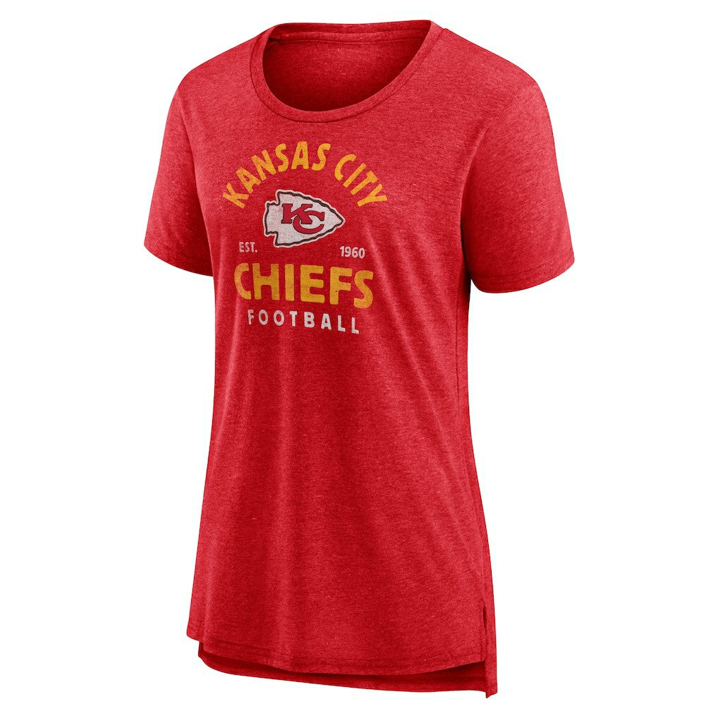 Kansas City Chiefs Women's Vintage Arch Tri-Blend T-Shirt | NFL US