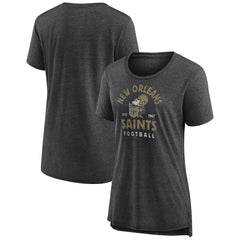 New Orleans Saints Women's Vintage Arch Tri-Blend T-Shirt | NFL New