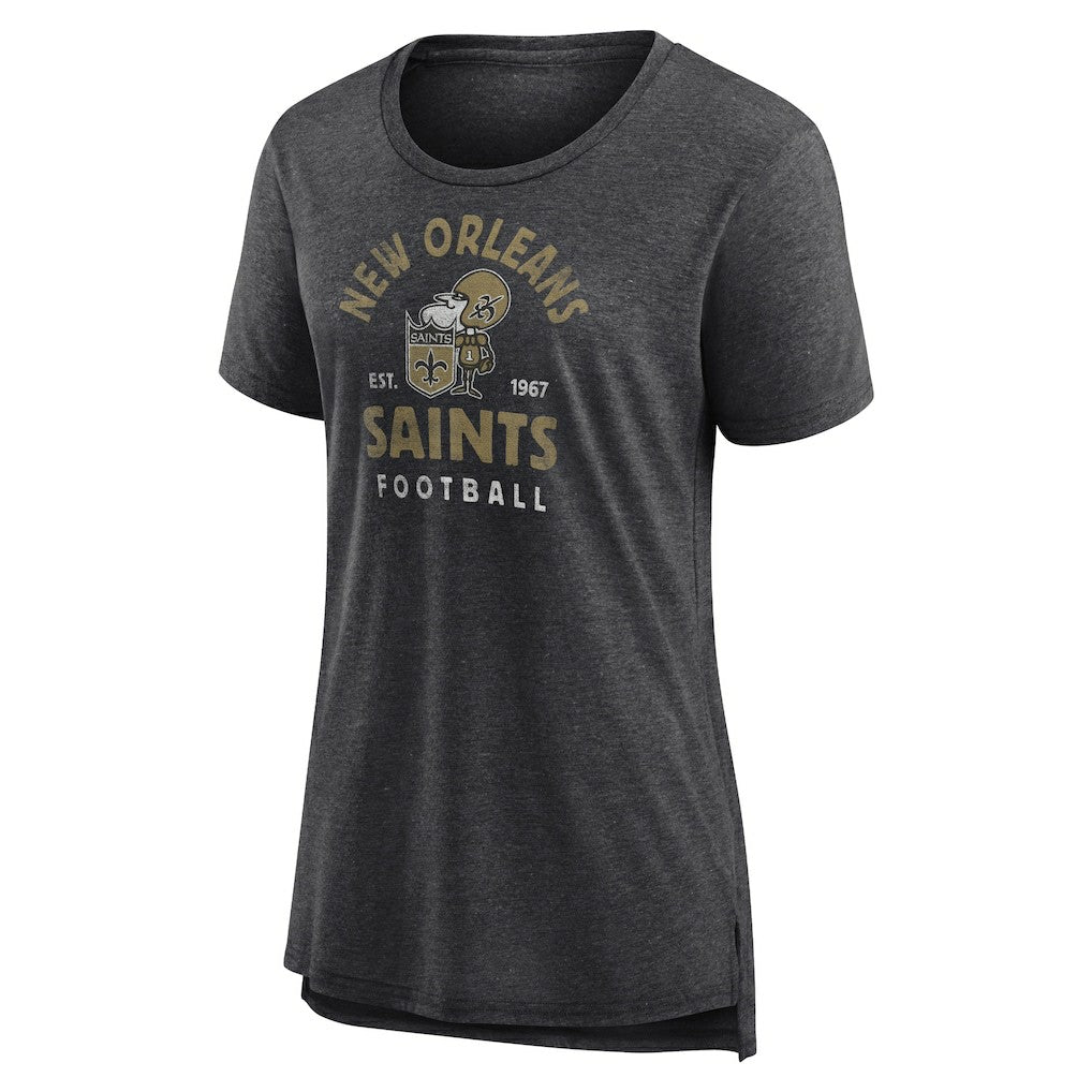 New Orleans Saints Women's Vintage Arch Tri-Blend T-Shirt | NFL New